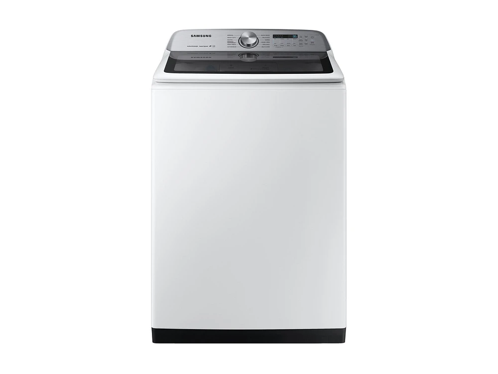 5.0 cu. ft. Top Load Washer with Super Speed in White Washer - WA50R5400AW/US | Samsung US