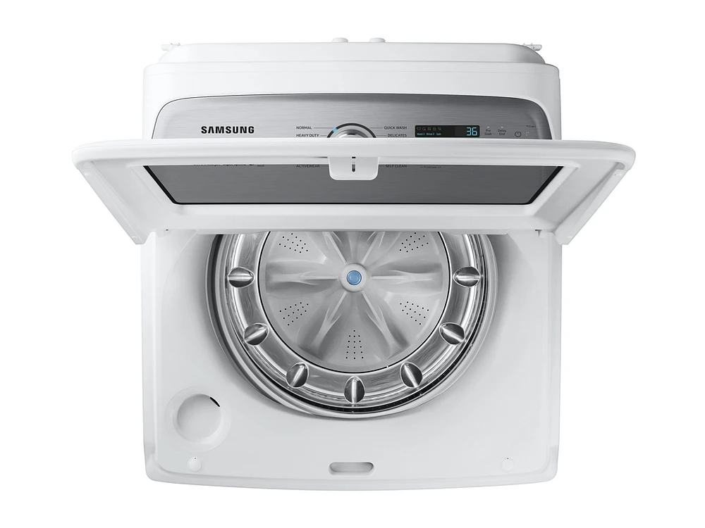 5.0 cu. ft. Top Load Washer with Super Speed in White Washer - WA50R5400AW/US | Samsung US