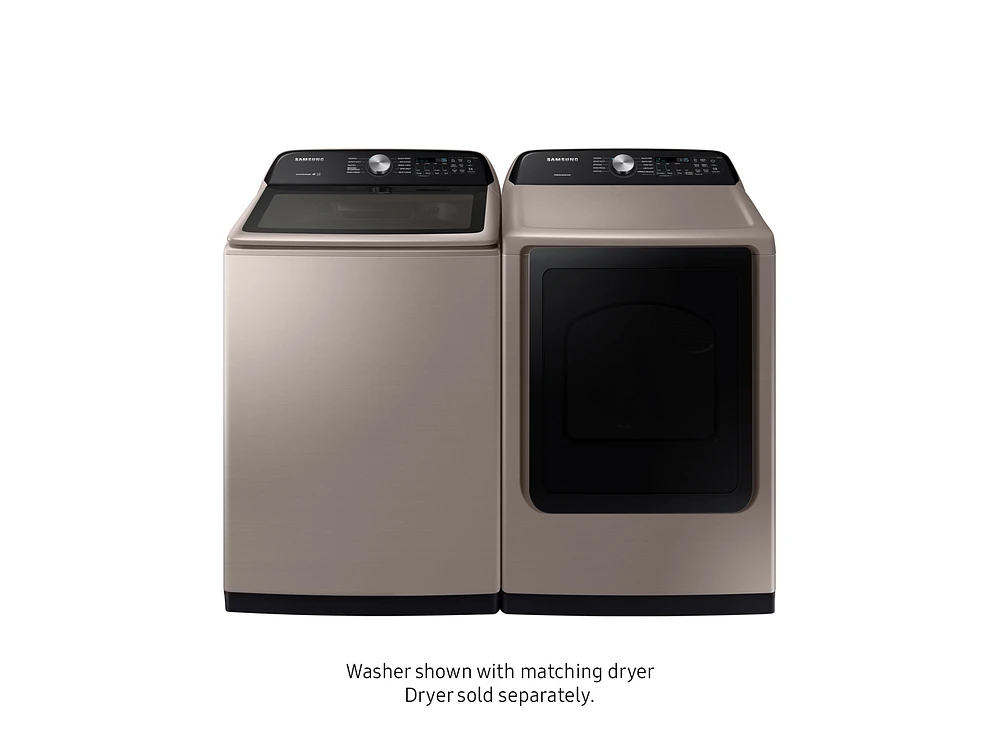 5.0 cu. ft. Top Load Washer with Active Water Jet in Champagne Washers