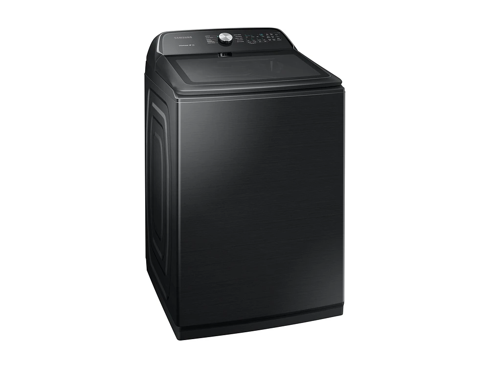 WA54R7200AV/US | WA7200 5.4 cu. ft. Top Load Washer with Active WaterJet in Black Stainless Steel | Samsung Business US