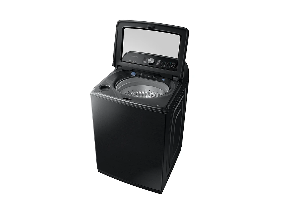 WA54R7200AV/US | WA7200 5.4 cu. ft. Top Load Washer with Active WaterJet in Black Stainless Steel | Samsung Business US