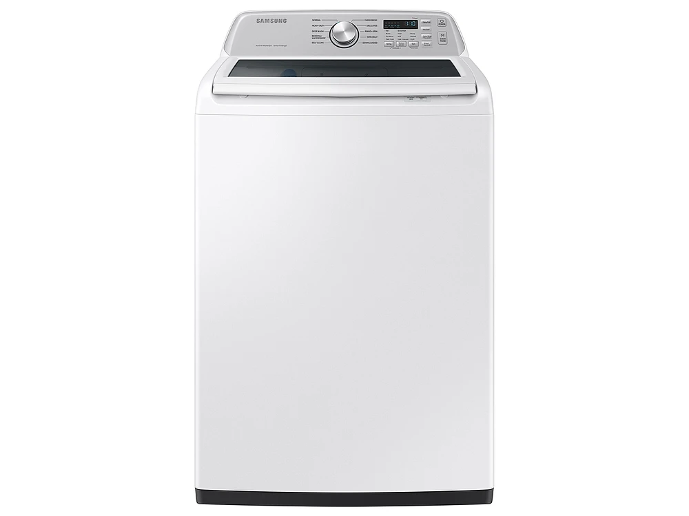 4.6 cu. ft. Large Capacity Smart Top Load Washer with ActiveWave™ Agitator and Active WaterJet in White | Samsung US