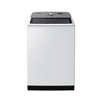 5.4 cu. ft. Extra-Large Capacity Smart Top Load Washer with ActiveWave™ Agitator and Super Speed Wash in White | Samsung Business US