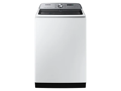 5.4 cu. ft. Extra-Large Capacity Smart Top Load Washer with ActiveWave™ Agitator and Super Speed Wash in White | Samsung Business US