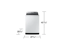 5.4 cu. ft. Extra-Large Capacity Smart Top Load Washer with ActiveWave™ Agitator and Super Speed Wash in White | Samsung Business US