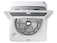 5.4 cu. ft. Extra-Large Capacity Smart Top Load Washer with ActiveWave™ Agitator and Super Speed Wash in White | Samsung Business US