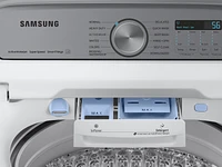 5.4 cu. ft. Extra-Large Capacity Smart Top Load Washer with ActiveWave™ Agitator and Super Speed Wash in White | Samsung Business US