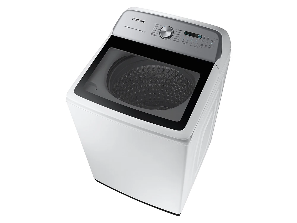 5.4 cu. ft. Smart Top Load Washer with Pet Hair Remover Setting in White | Samsung US