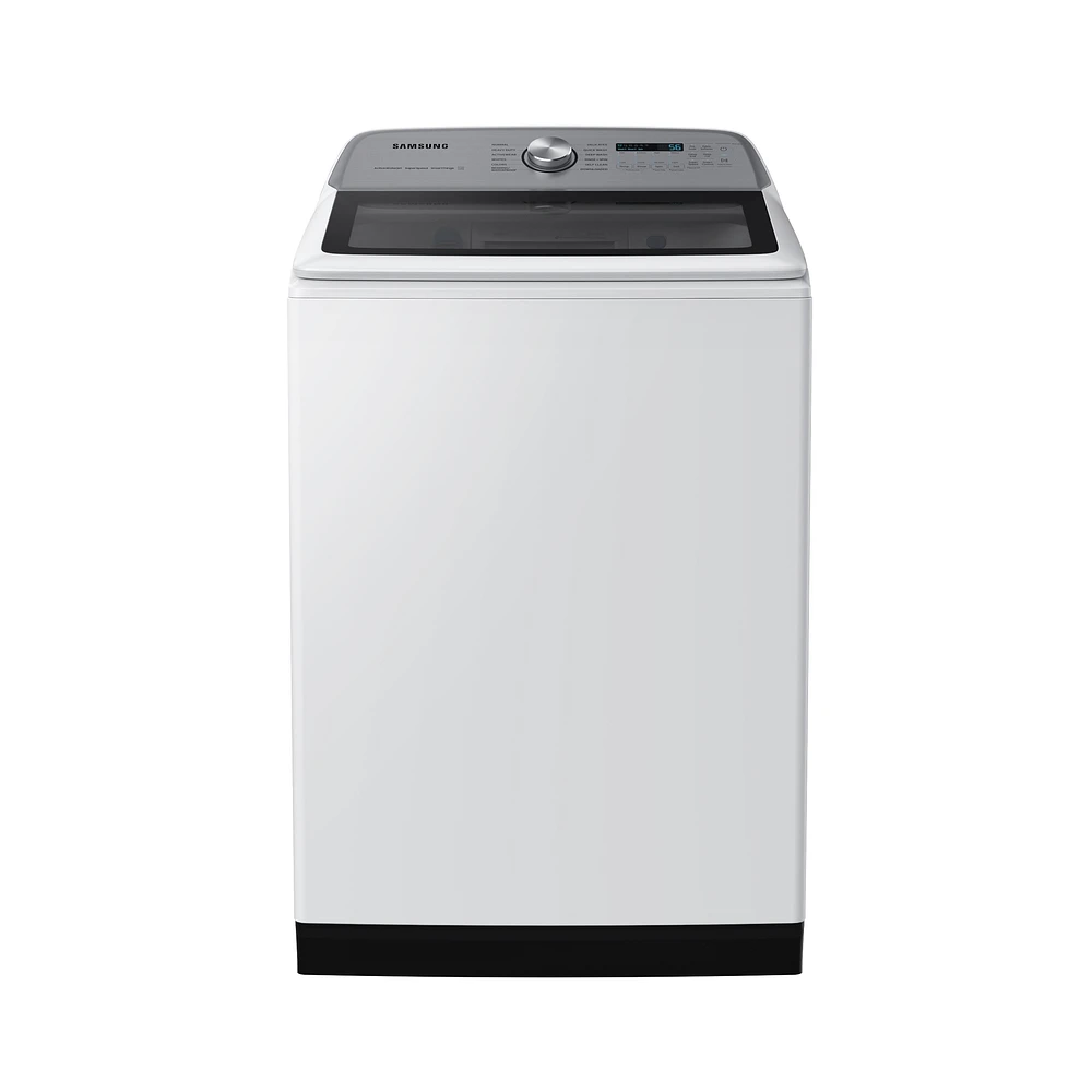 5.5 cu. ft. Extra-Large Capacity Smart Top Load Washer with Super Speed Wash in White | Samsung Business US