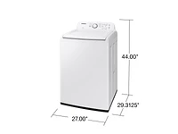 WA40A3005AW/A4 | 4.0 cu. ft. Top Load Washer with ActiveWave™ Agitator and Soft-Close Lid in White | Samsung Business US