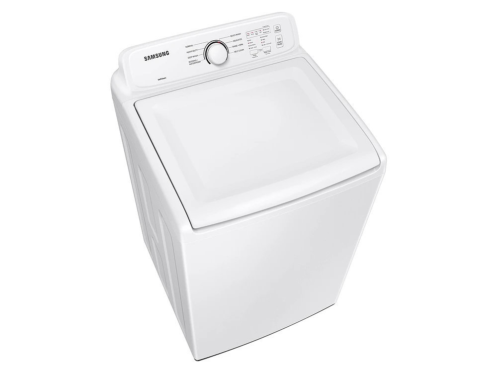 WA41A3000AW/A4 | 4.1 cu. ft. Capacity Top Load Washer with Soft-Close Lid and 8 Washing Cycles in White | Samsung Business US