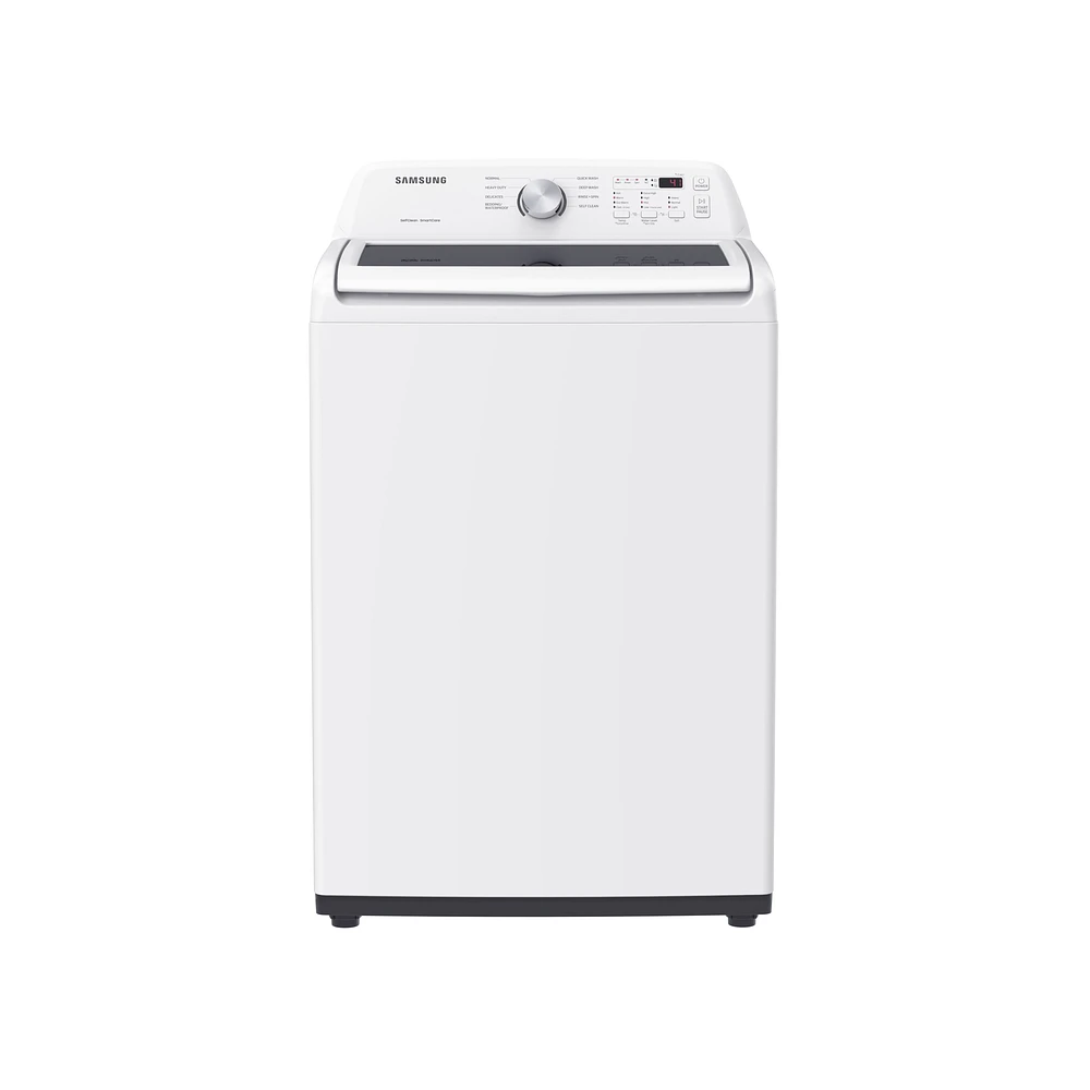 WA44A3205AW/A4 | 4.4 cu. ft. Top Load Washer with ActiveWave™ Agitator and Soft-Close Lid in White | Samsung Business US