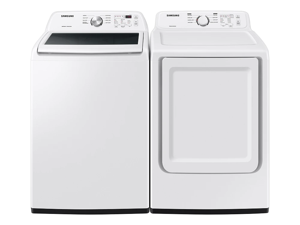 WA44A3205AW/A4 | 4.4 cu. ft. Top Load Washer with ActiveWave™ Agitator and Soft-Close Lid in White | Samsung Business US