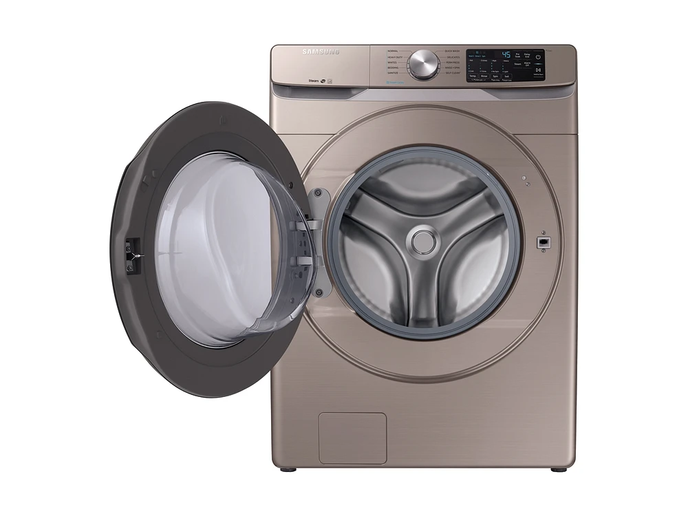 4.5 cu. ft. Front Load Steam Washer  in Champagne (WF45R6100AC) | Samsung US