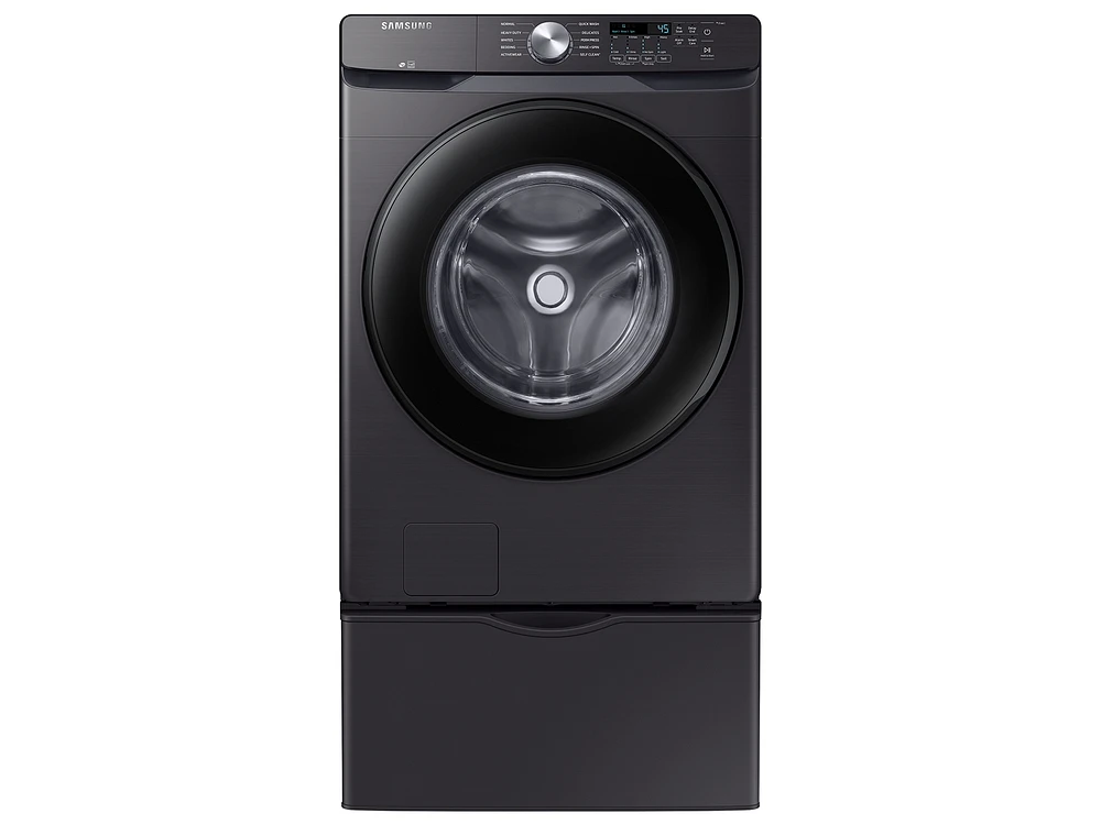 4.5 cu. ft. Front Load Washer with Vibration Reduction Technology+ in Brushed Black | Samsung US