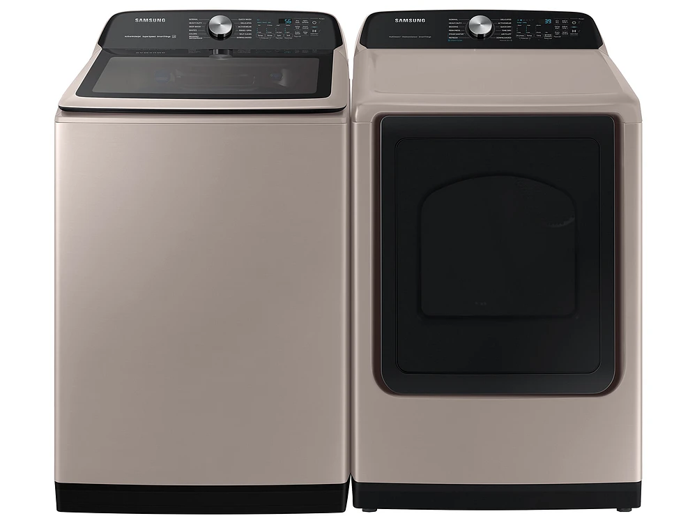 DVE52A5500C/A3 | 7.4 cu. ft. Smart Electric Dryer with Steam Sanitize+ in Champagne | Samsung Business US