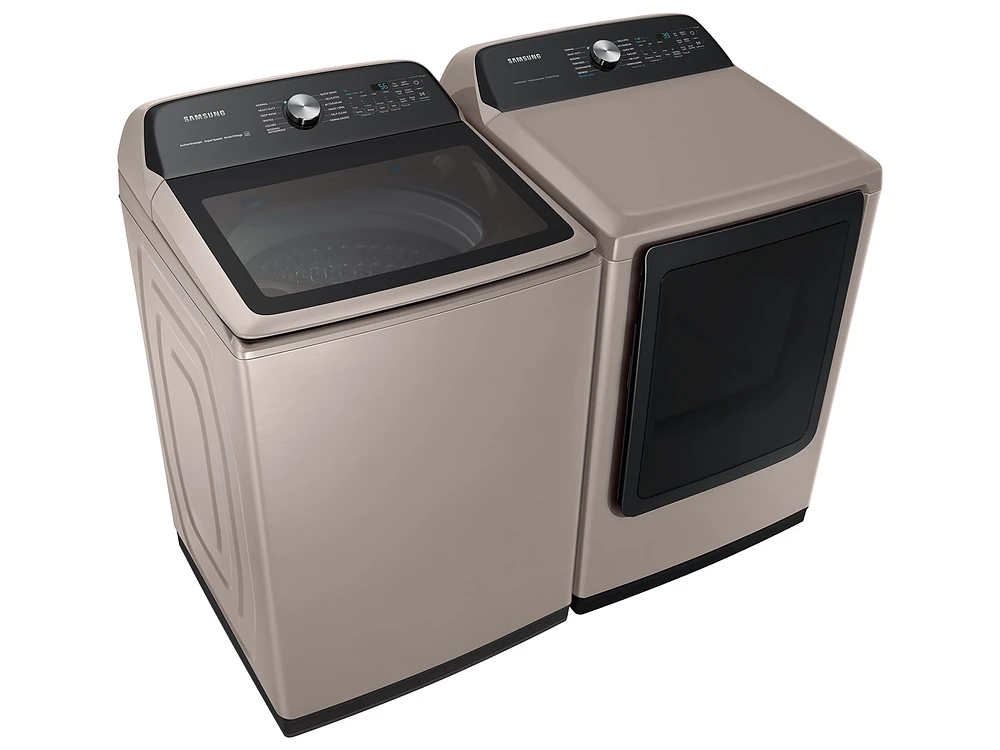 DVE52A5500C/A3 | 7.4 cu. ft. Smart Electric Dryer with Steam Sanitize+ in Champagne | Samsung Business US