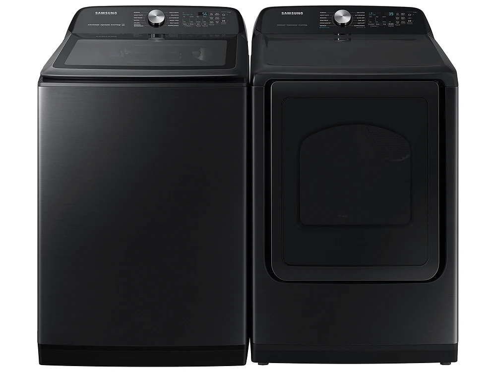 WA52A5500AV/US | 5.2 cu. ft. Large Capacity Smart Top Load Washer with Super Speed Wash in Brushed Black | Samsung Business US