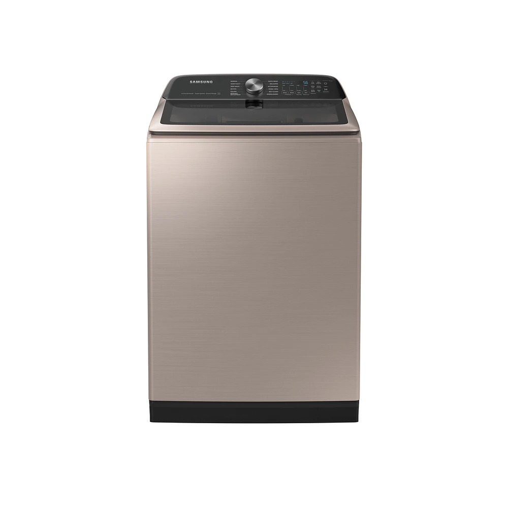 WA52A5500AC/US | 5.2 cu. ft. Large Capacity Smart Top Load Washer with Super Speed Wash in Champagne | Samsung Business US