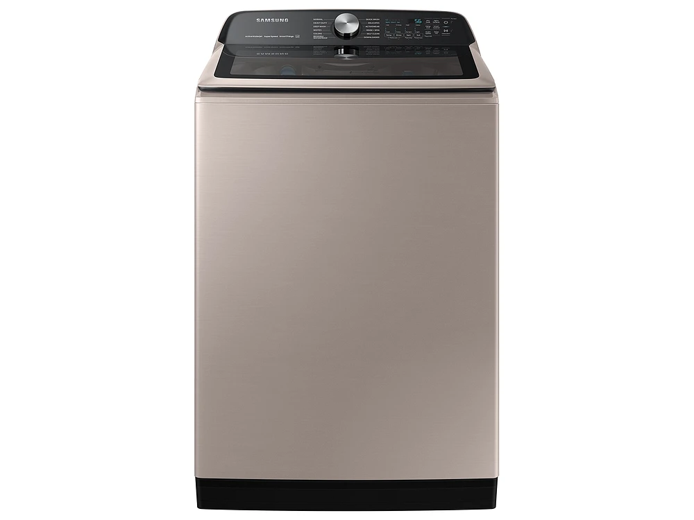 WA52A5500AC/US | 5.2 cu. ft. Large Capacity Smart Top Load Washer with Super Speed Wash in Champagne | Samsung Business US