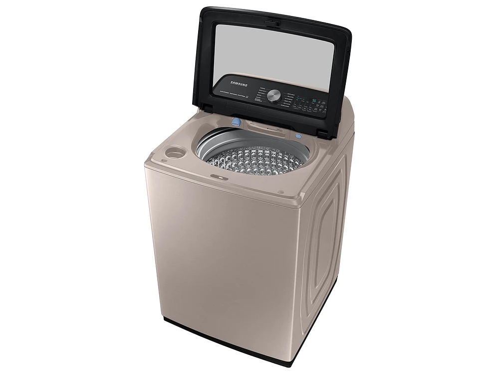 WA52A5500AC/US | 5.2 cu. ft. Large Capacity Smart Top Load Washer with Super Speed Wash in Champagne | Samsung Business US