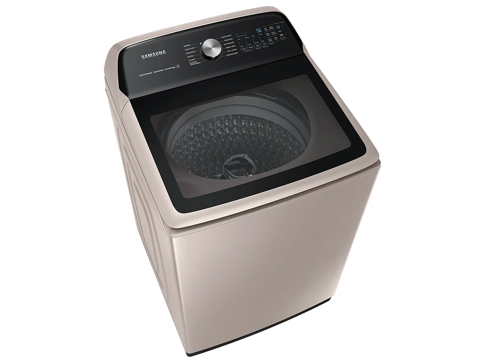 WA52A5500AC/US | 5.2 cu. ft. Large Capacity Smart Top Load Washer with Super Speed Wash in Champagne | Samsung Business US