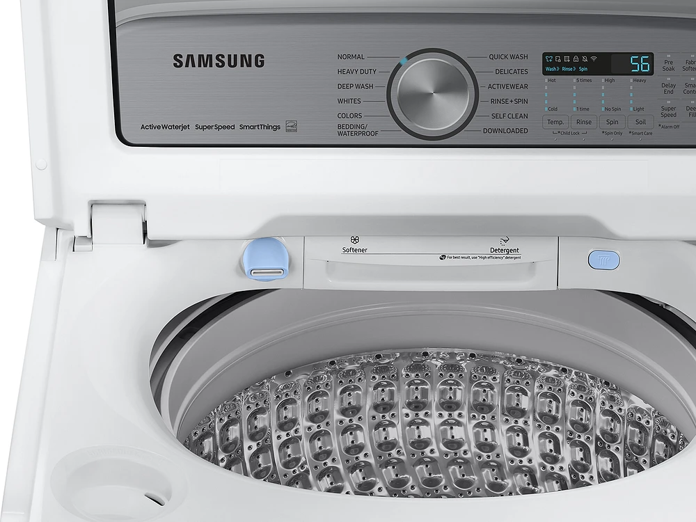 WA52A5500AW/US | 5.2 cu. ft. Large Capacity Smart Top Load Washer with Super Speed Wash in White | Samsung Business US