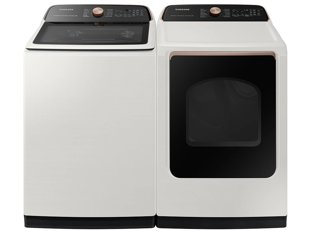 5.5 cu. ft. Extra-Large Capacity Smart Top Load Washer with Super Speed Wash in Ivory Washers - WA55A7300AE/US | Samsung US