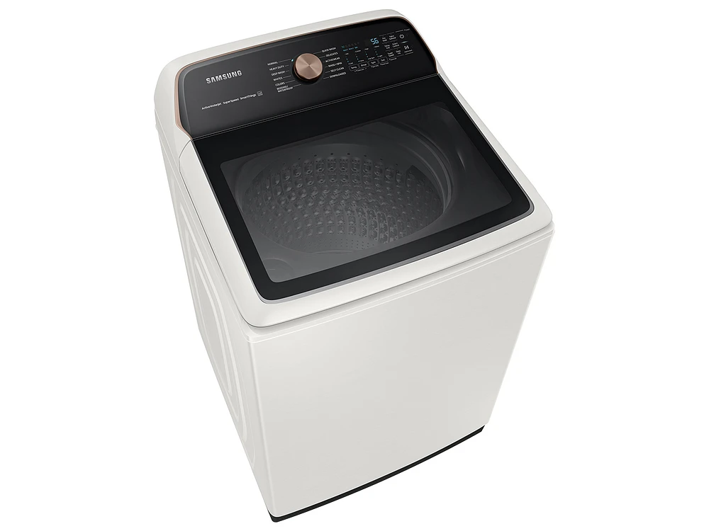 5.5 cu. ft. Extra-Large Capacity Smart Top Load Washer with Super Speed Wash in Ivory Washers - WA55A7300AE/US | Samsung US