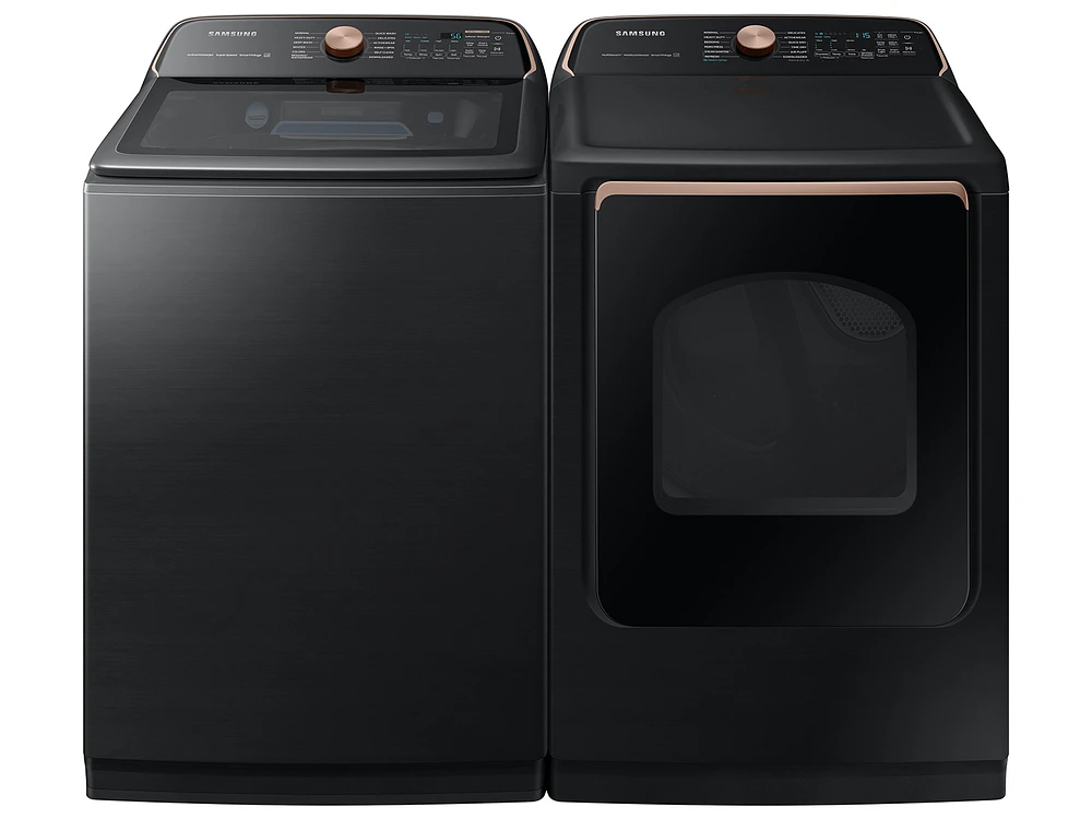 5.5 cu. ft. Extra-Large Capacity Smart Top Load Washer with Auto Dispense System in Brushed Black Washers - WA55A7700AV/US | Samsung US