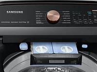 5.5 cu. ft. Extra-Large Capacity Smart Top Load Washer with Auto Dispense System in Brushed Black Washers - WA55A7700AV/US | Samsung US