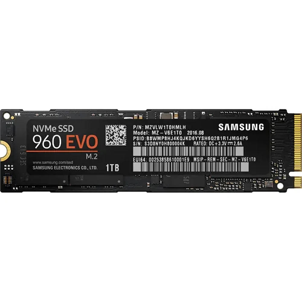 SSD 960 EVO M.2 1TB Memory & Storage - MZ-V6E1T0BW | Samsung US