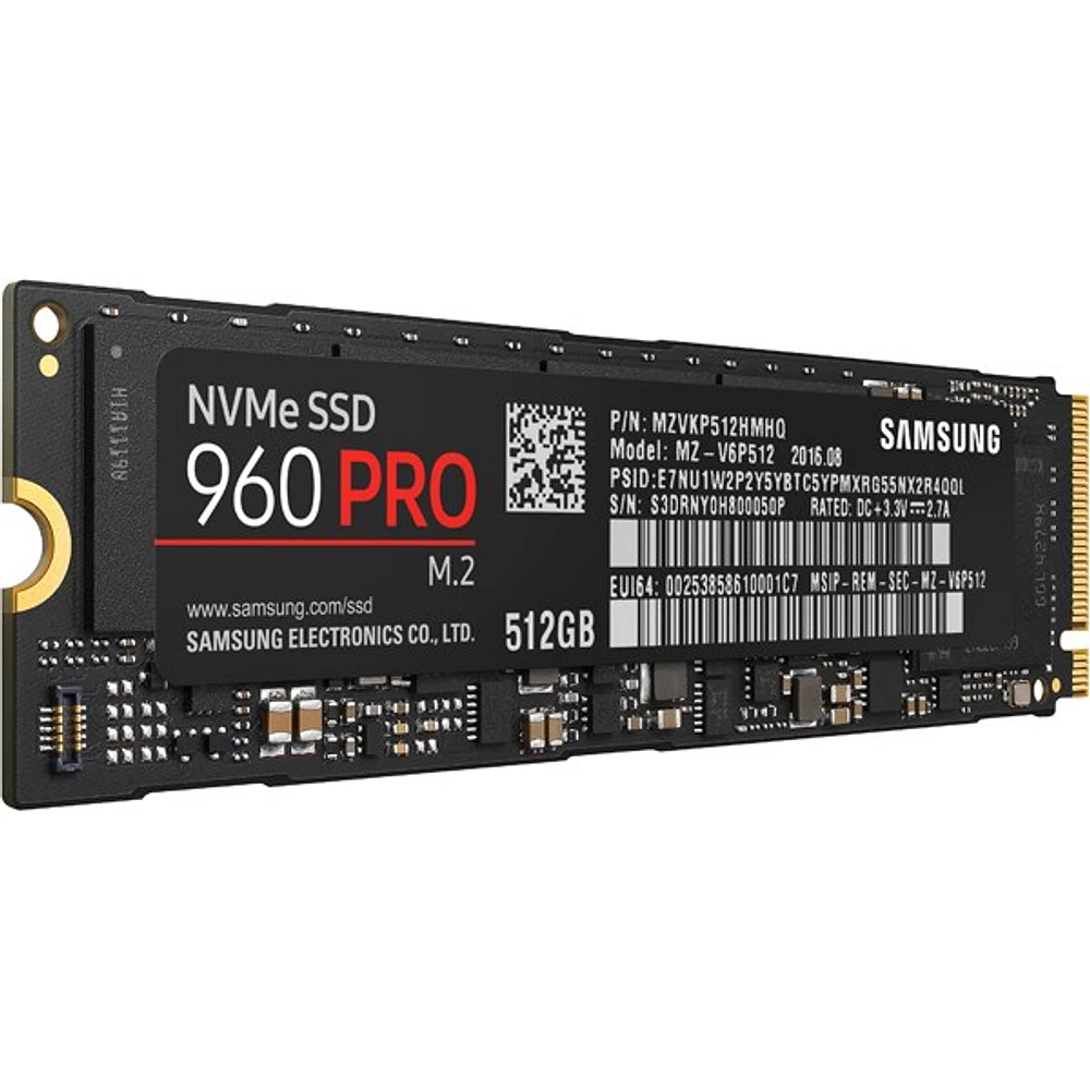 SSD 960 PRO M.2 512GB Memory & Storage - MZ-V6P512BW | Samsung US