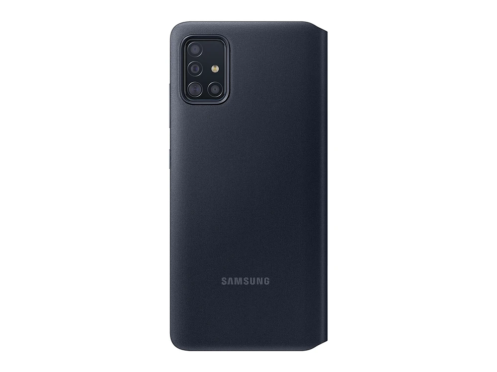 EF-EA516PBEGUS | Galaxy A51 5G S-View Wallet Cover, Black | Samsung Business US