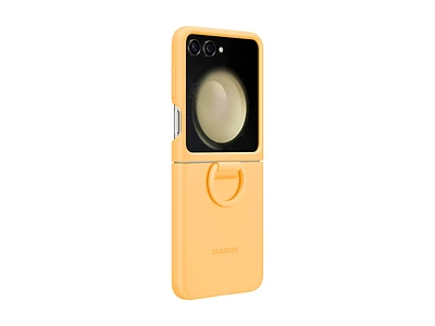 Galaxy Z Flip5 Silicone Case with Ring, Apricot Mobile Accessories - EF-PF731TOEGUS | Samsung US