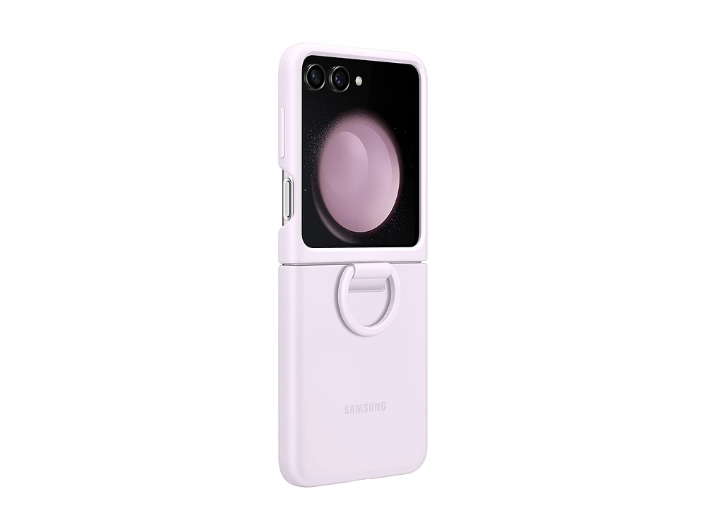 Galaxy Z Flip5 Silicone Case with Ring, Lavender Mobile Accessories - EF-PF731TVEGUS | Samsung US