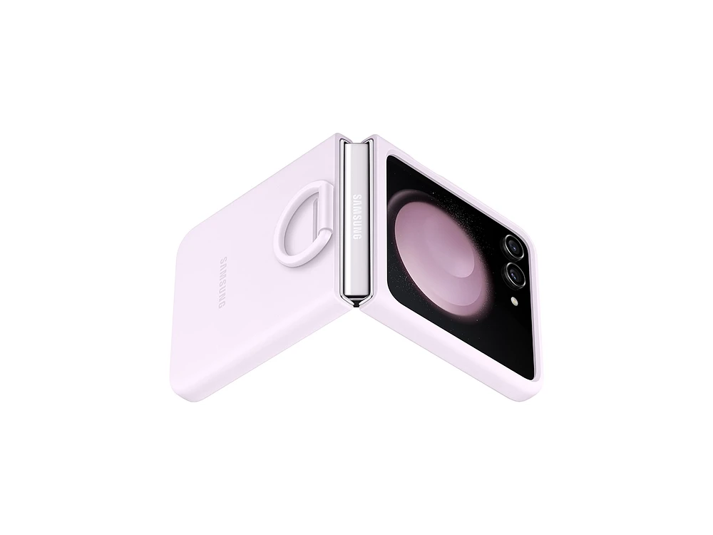 Galaxy Z Flip5 Silicone Case with Ring, Lavender Mobile Accessories - EF-PF731TVEGUS | Samsung US