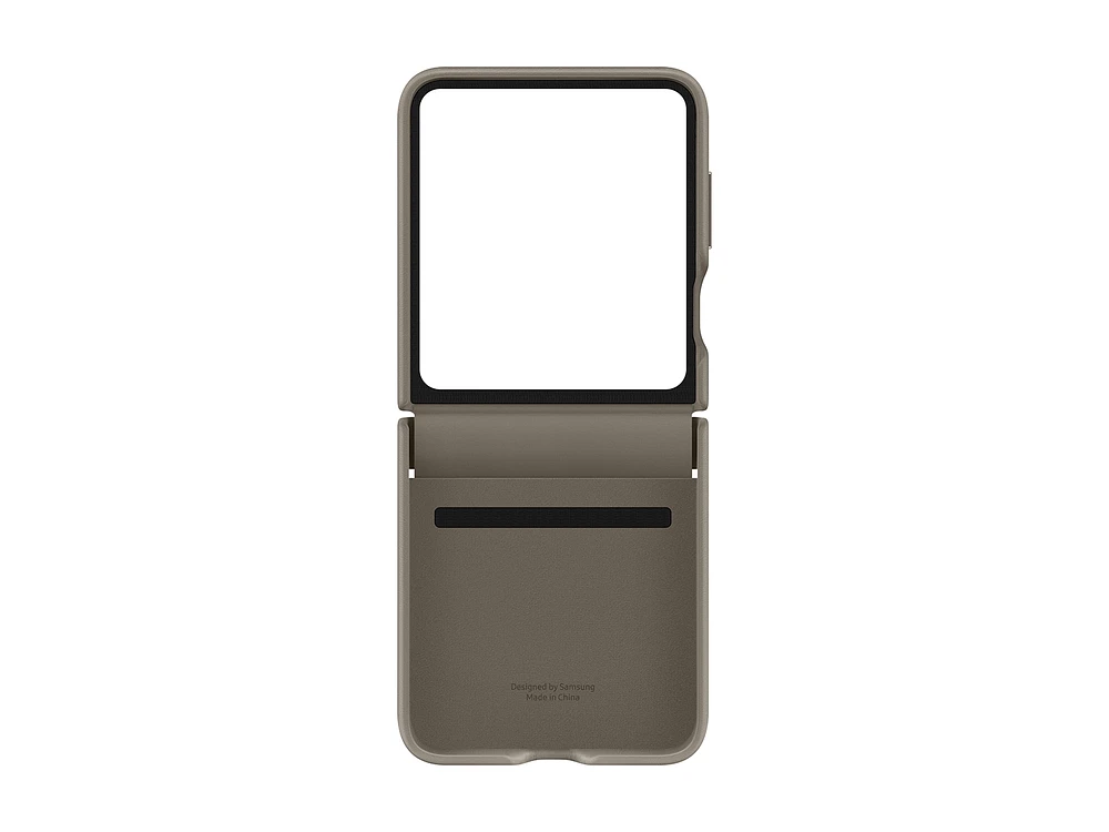 Galaxy Z Flip5 Flap Eco-Leather Case, Etoupe Mobile Accessories - EF-VF731PAEGUS | Samsung US