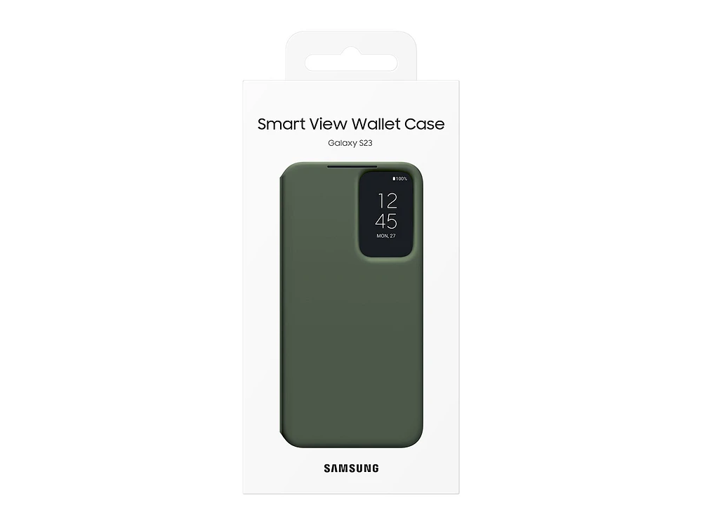 EF-ZS911CGEGUS | Galaxy S23 S-View Wallet Case, Green | Samsung Business US