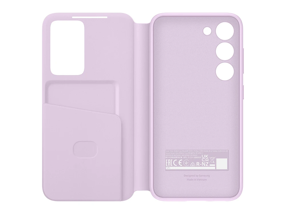 Galaxy S23 S-View Wallet Case, Lavender Mobile Accessories - EF-ZS911CVEGUS | Samsung US