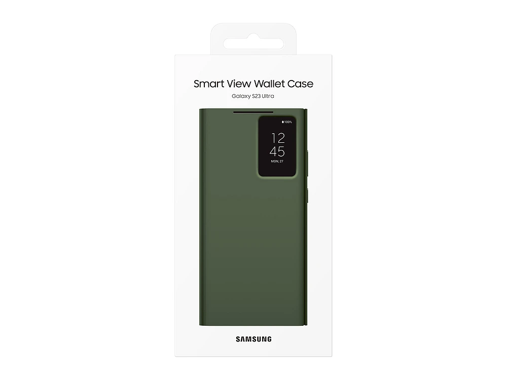 EF-ZS918CGEGUS | Galaxy S23 Ultra S-View Wallet Case, Green | Samsung Business US