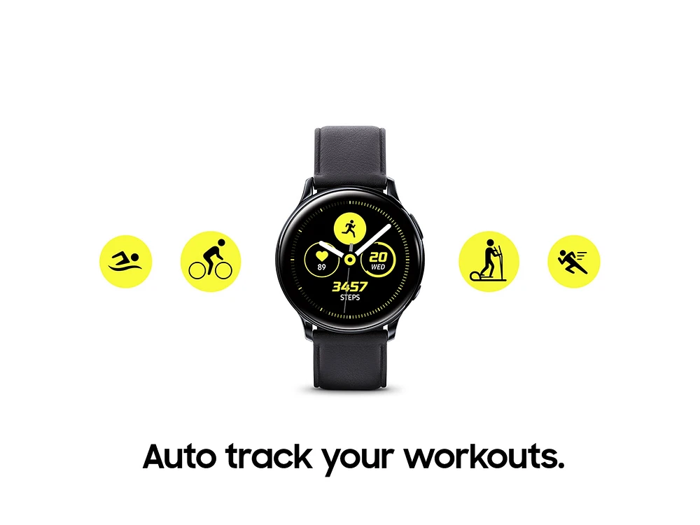 Galaxy Watch Active2 (40mm), Aqua Black (Bluetooth) Wearables - SM-R830NZKAXAR | Samsung US