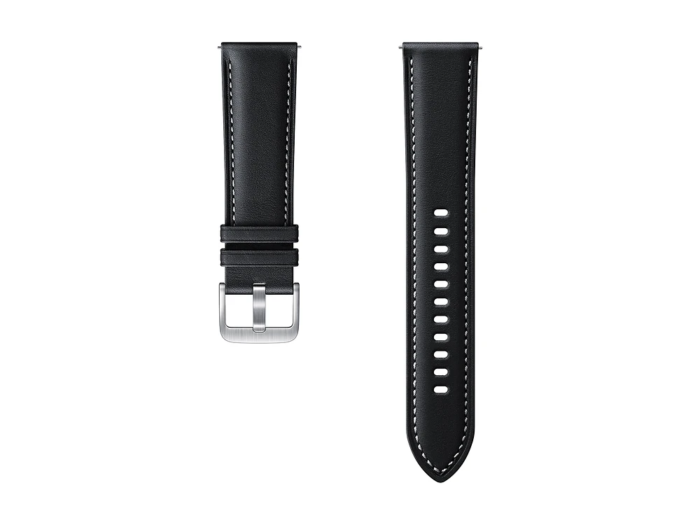 ET-SLR84LBEGUJ | Stitch Leather Band (22MM) Black | Samsung Business US