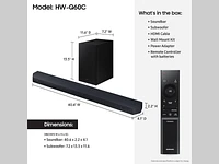 Q-series 3.1 ch. Soundbar Q60C