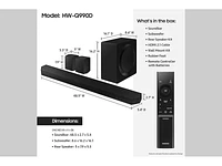 Q-series 11.1.4 ch. Wireless Dolby ATMOS Soundbar + Rear Speakers w/ Q-Symphony / HW-Q990D