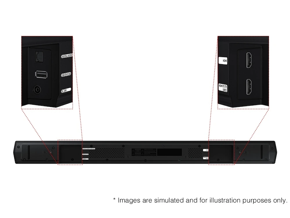 B-series 3.1ch. DTS Virtual:X Soundbar w/Bass Boost / HW-B550D