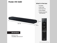 S-series All-in-one 5.0ch. Wireless Dolby ATMOS Soundbar w/ Q-Symphony / HW-S60D