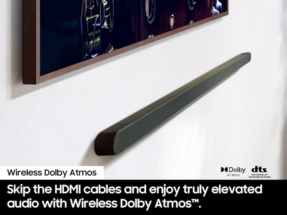 Ultra-slim 3.1.2ch. Wireless Dolby ATMOS Soundbar w/ Q-Symphony / HW-S800D