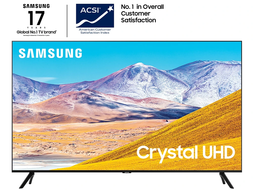 43" Class TU8000 Crystal UHD 4K Smart TV (2020) TVs - UN43TU8000FXZA | Samsung US