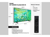 55" Class Crystal UHD CU8000